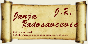 Janja Radosavčević vizit kartica